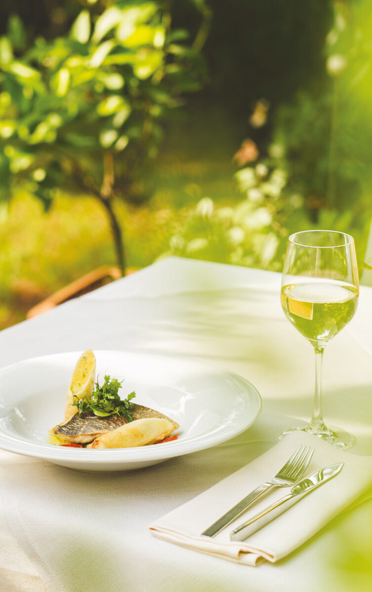 Restaurant Fine Dining auf der Terrasse